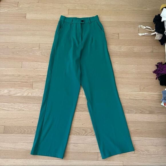 Dark Green Never Worn Bala Suit Pants - Picture 2 of 12
